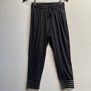 Titika Active Athletic Jogger Leggings Mesh Detail Black Size M